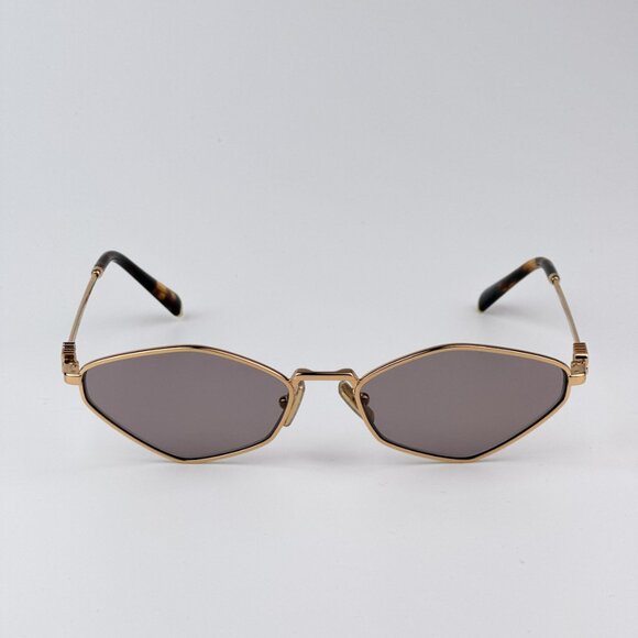 Miu Miu MU56ZS 5AK20I REGARD BRAND NEW Sunglasses Gold Purple Geometric Unisex main image 8